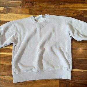 TNA Women's Crewneck Sweater in Light Gray